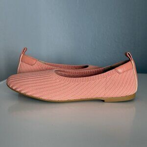 Everlane Day Glove ReKnit Ballet Flat Shoes Coral Pink Round Toe 6.5